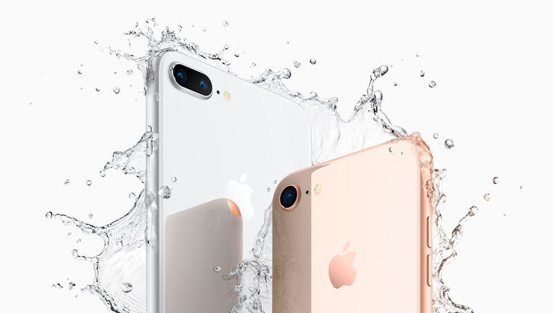 Auch die iPhones 8 und 8 Plus sind wasser- und staubgeschützt. (Apple)