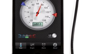 Der Temperaturfühler und die zugehörige App machen das iPhone zum vollwertigen, kostengünstigen Temperaturmessgerät und zum präzisen Überwachungsinstrument. (Bild: Dostmann)