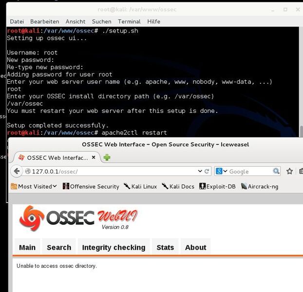 OSSEC bietet eine eigene Weboberfläche zur Verwaltung. (Th. Joos)