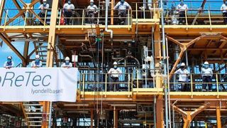 The pilot aims to understand the interaction of various waste types in the molecular recycling process.  (Lyondell Basell)