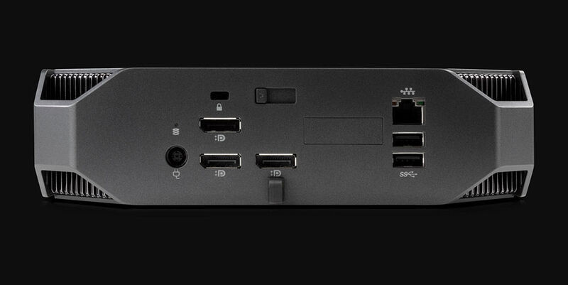 In der Basis-Ausstattung können drei Monitore via DisplayPort angeschlossen werden. Die Top-Ausstattung verfügt zusätzlich über einen vierte DisplayPort und zwei USB-Typ-C-Buchsen für insgesamt bis zu sechs Displays. (HP)