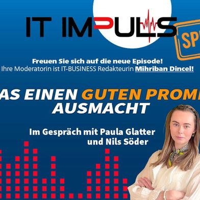 In dieser Special-Folge des Podcasts IT ImPuls mit Paula Glatter und Nils Söder treffen Psychologie und Praxis im KI-Kontext aufeinander.  (Bild: Carin Böhm/Vogel IT-Medien)