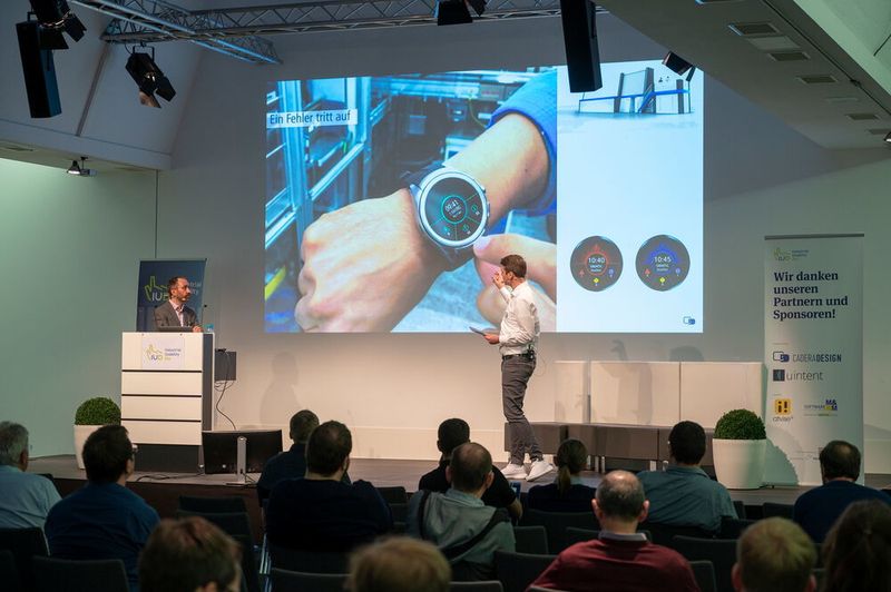 Wie man Industrial Usability richtig angeht, darüber diskutieren und informierten sich die rund 200 Teilnehmer des Industrial Usability Day 2019 in Würzburg. (VCG/Untch)