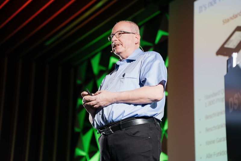 Martin Haußmann (TD Synnex) in der Expert Session am Nachmittag. (Bild: Manuel Emme Fotografie/Vogel IT-Akademie)