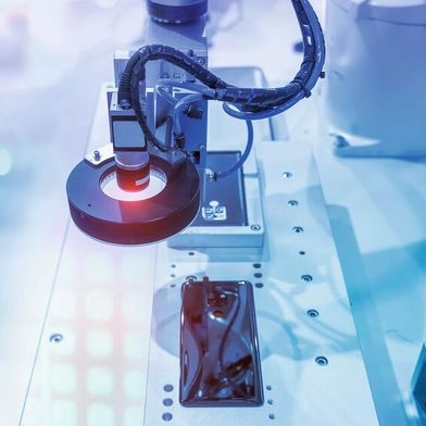 Inspektion: Bei einem robotischen Machine-Vision-System in einer Hightech-Fertigungsumgebung kommt es auf präzise Optiken an. Eine Flüssiglinse kann hier eine Alternative darstellen. (Bild: © xiaoliangge - stock.adobe.com)