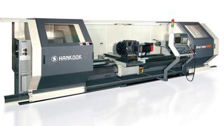 Hanturn heißt eine Baureihe von Drehmaschinen für die Schwerzerspanung, die von Hankook angeboten wird. Bild: Hankook (Archiv: Vogel Business Media)