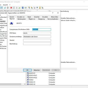 Nach der Domänenaufnahme ist das Konto des Linux-Computers in Active Directory zu finden.(Bild:  Joos / Microsoft)