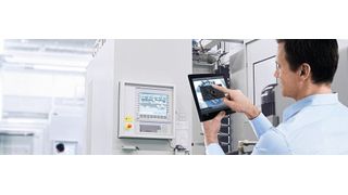 Alle Automatisierungstechnologien für Werkzeugmaschinen digital im Blick: Rexroth setzt bei
der Vernetzung auf offene Standards für einen reibungslosen Datenfluss. (Bosch Rexroth)