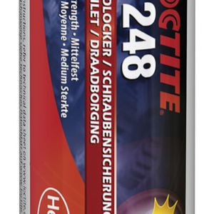 Mit dem blauen Loctite 248 mittelfest gesicherte Schraubverbindungen können mit einem Handwerkzeug gelöst werden.