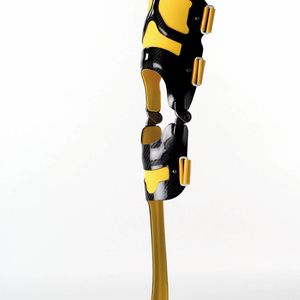 Gewinner Materialica Design & Technology Award: Carbonfaser-Gewebeprepreg der Otto Bock Healthcare GmbH wird zur Herstellung von Hilfsmitteln in der Orthopädietechnik eingesetzt. 