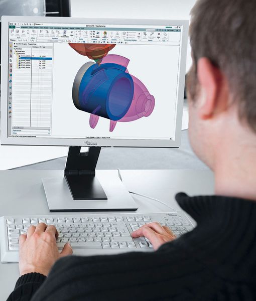 Hybrides CAD / CAM-Modul für Laser- und Fräsprozess: Durchgängige Lösung zum additiven Aufbauen und spanenden Abtragen für Konstruktion, Programmierung und Bearbeitung. (Bild: DMG Mori)