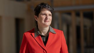 BDI-Hauptgeschäftsführerin Tanja Gönner warnt davor, dass Zukunftsinvestitionen zunehmend in die USA und nach China abwandern. (Bild: Jana Legler)