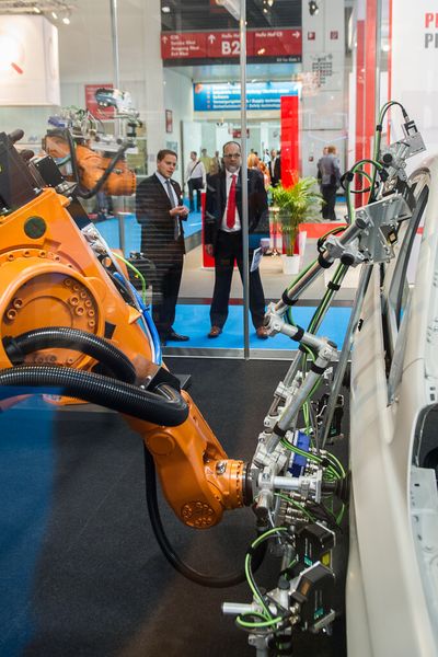 Rückblick: Impressionen von der Automatica 2012. (Bild: Messe München)