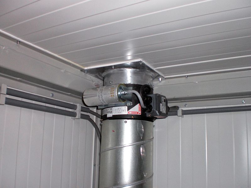 Bild 3: Lüftungsanlage mit 5-fachem Luftwechsel. (Bild: Lacont Umwelttechnik)