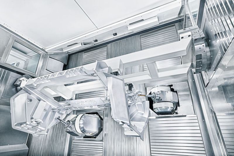 Auf der diesjährigen Hausmesse bei Grob in Mindelheim präsentiert der Allgäuer Maschinenbauer vom 1. bis 4. April seine neueste Innovation: Das Bearbeitungszentrum G920F5 für Mega- und Giga-Castings verspricht die Welt der Zerspanungstechnik zu revolutionieren.(Bild:  Grob-Werke)