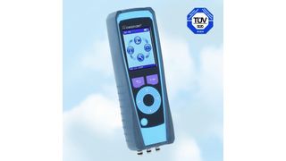 Einfach und intuitiv bedienbar: Das neuartige Abgasanalysegerät mit Touchpad, TFT-Farbmonitor und Micro-SD-Karte.  (Bild: Afriso-Euro-Index)