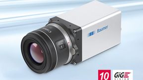 Die neuen Baumer High Performance Kameras mit integriertem Canon RF-Mount bieten hohe Leistung in einem kompakten Gerät. Blende und Fokus werden direkt über die Kamera gesteuert.  (Bild: Baumer)
