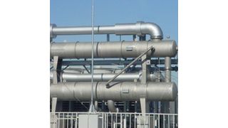 Dampfstrahl-Kühlanlage in Kompaktbauweise in einem Industriebetrieb (Bild: Gea Wiegand)