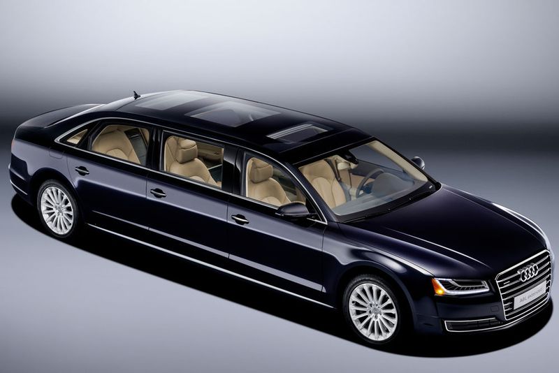 Da für einen Kunden die Langversion des A8 offenbar nicht lang genug war, hat Audi kurzerhand den Audi A8 L extended ins Leben gerufen. (Foto: Audi)