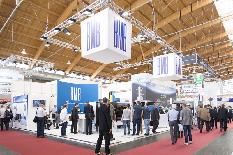 Fakuma international trade fair for plastics processing with regard to all types of plastics has kicked off at Friedrichshafen on October 14, 2014. The ‘plastics processing showcase’, which places second in global rankings for its sector, presents the entire process sequence beginning with R&D, right on up to mass production of plastic parts, assemblies and complete devices made of plastic with integrated functions to expert visitors from all over the world. (Picture: Schall)