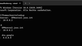 NSlookup ist ein wertvolles Tool für die Netzwerkdiagnose (Bild: Thomas Joos)