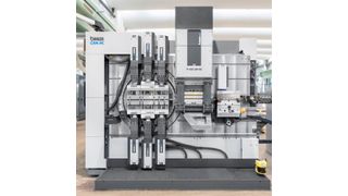 Leantool-Folgeverbund auf dem Servo-Stanzbiegeautomat GRM-NC. (Bihler)