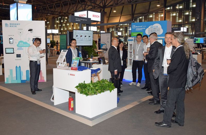 Am Stand von Bosch freute man sich über ein Kooperationsabkommen mit Huawei. (Ludger Schmitz / CC BY 3.0)
