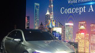 Daimler zeigt auf der Autoshanghai mit der seriennahen Studie Mercedes Concept A Sedan einen ersten Ausblick auf eine neue Generation. (Daimler)