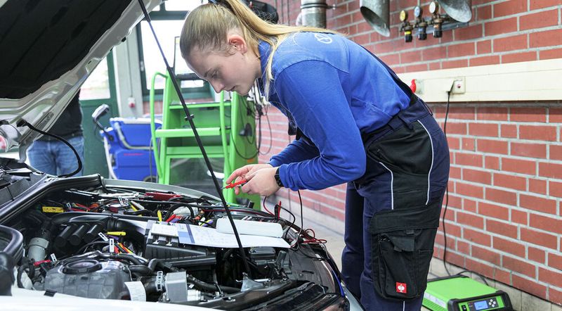 Die gleiche Aufgabe bearbeitet hier Emilia Celina Schwarzenberg aus Sachsen-Anhalt. (Bild: Schmidt - VCG)