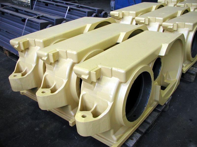 Gehäuse mit Abmessungen von 1490 mm x 680 mm x 450 mm, Stückgewicht 310 kg, Werkstoff: EN-GJS-500-7U nach DIN EN 1563. (Bild: Meuselwitz-Guss)