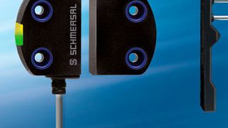 Jetzt auch mit ASi-Interface: Der kompakte RFID-Sicherheitssensor RSS260 und die RFID-Sicherheitszuhaltung AZM300. (Schmersal / Fotostudio Blende f8)