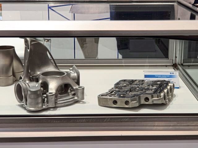 Druckgussteile am Stand von SLM Solutions (Annedore Bose-Munde)