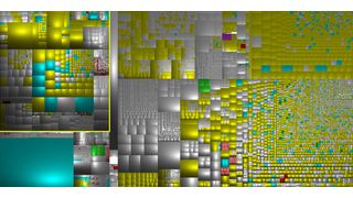 Falschfarbenbild der Speicherplatzbelegung einer Festplatte. (Archiv: Vogel Business Media)