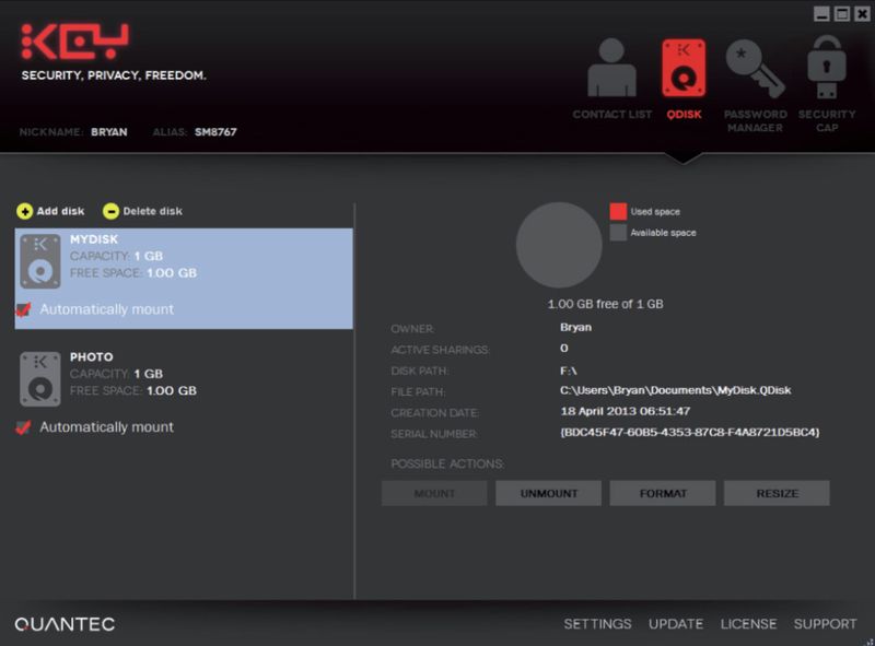 Auch komplette Festplatten und ihre Inhalte lassen sich komplett verschlüsseln. (Bild: Intellicomp)