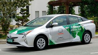 Toyota hat einen Benzinmotor für alternative Kraftstoffe entwickelt. Der „Flex-Fuel-Hybrid“ soll zum Beispiel Ethanol verbrennen können und somit für den südamerikanischen Markt attraktiv sein. (Toyota)