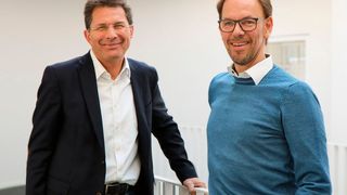 Internationale Geschäfts und neue Fertigung am Standort in Düsseldorf: Das Führungsteam aus Roland Bucher (links) und CEO Frank Heidemann. (Bild: SET GmbH)