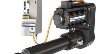 Elektromechanische Zylinder wie dieser können in vielen industriellen Bereichen, etwa in Servopressen, Dosiersystemen, Werkzeugmaschinen oder Transport- und Handlingsystemen, eingesetzt werden.  (Bosch Rexroth)