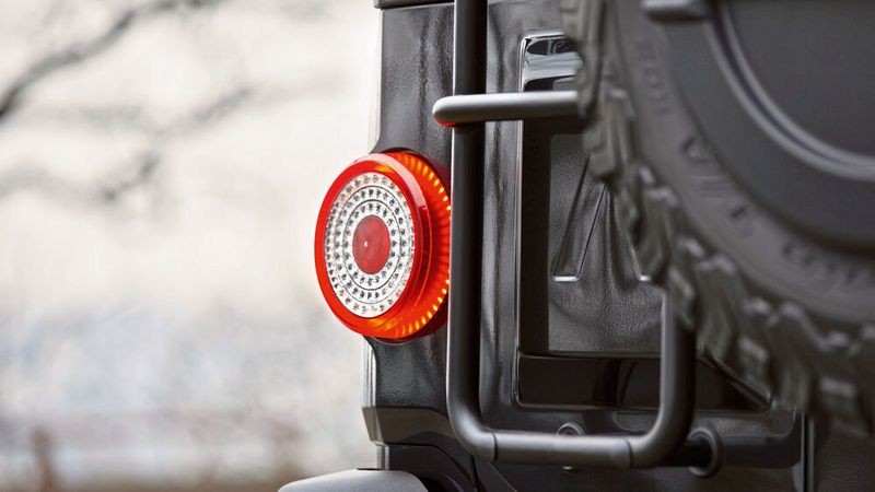 Ein bisschen Accesspire darf sein: Das Rücklicht und natürlich die Leiter, um aufs Dach zu gelangen. (Ineos)