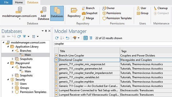 Eine Neuerung in Comsol Multiphysics Version 6 ist der Model Manager. Mit dieser Arbeitsumgebung soll die effiziente Verwaltung von Simulationsdaten ermöglicht und die Zusammenarbeit in CAE-Projekten vereinfacht werden.   (Comsol)