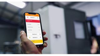 Mit der App können Maschinen und Anlagen in Echtzeit überwacht werden.  (Bild: In-Tech)