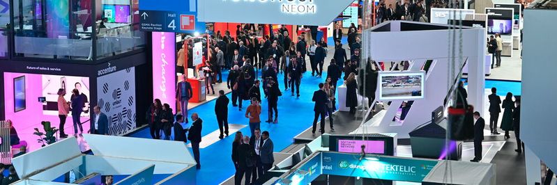 2.400 Aussteller aus aller Welt präsentieren auf der MWC Produkte, Entwicklungen und Dienstleistungen. (Bild:  EDU PEDROCCHI)