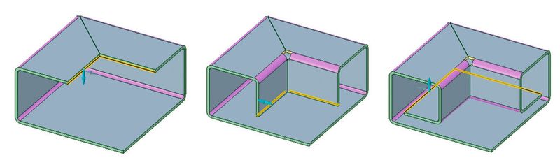 Dank der intuitiven Bedienbarkeit von SpaceClaim Engineer ist es ein Leichtes, Blechteile zu bearbeiten, zu biegen oder zu teilen. (Bild: Ansys Space Claim)