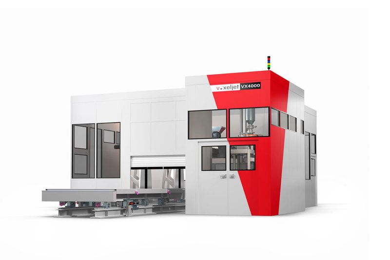 Das größte 3D-Drucksystem für Sandformen, die VX4000 von Voxeljet. (Voxeljet AG)
