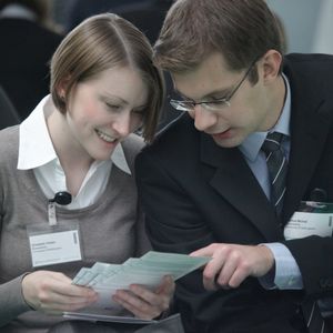 Networking auf dem Absolventenkongress 2011.