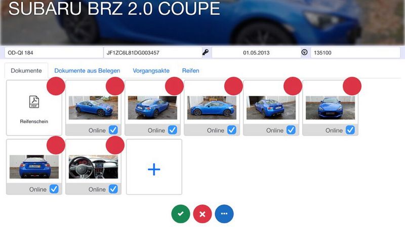 Bilder und Dokumente mobil erfassen in Echtzeit in die Kunden und Fahrzeugverwaltung übertragen.  (Bild: attRiBut GmbH)