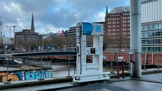 Eine Wasserstofftankstelle in Hamburg. Deutschlandweit gibt es derzeit gut 100 Stück davon. (Bild: Seyerlein/VCG)