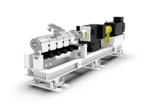 SML erweitert sein Extruderportfolio durch einen gleichläufigen Doppelschneckenextruder des namens Twin Screw Extruder (TSE). Er steht für eine wirtschaftliche Verarbeitung von Polyolefinen (Polyethylen und Polypropylen) sowie von Polyester. (Bild: SLM)