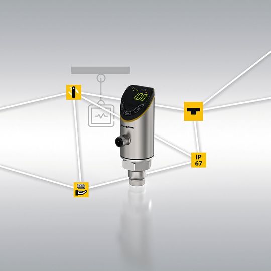 Universell: Der Anschluss verschiedener Messfühler an die Auswerteeinheit FS121 erlaubt zahlreiche Anwendungen mit einer Lösung.(Bild:  Hans Turck GmbH & Co. KG)
