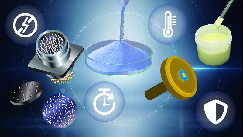 Die Anforderungen an Pulverglas unterscheiden sich je nach Anwendung. Materialeigenschaften, Bauteilgeometrie, Einsatzbedingungen und Fertigungsprozesse beeinflussen alle den passenden Lösungsvorschlag.(Quelle:  Nippon Electric Glass Co., Ltd.)
