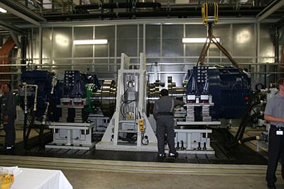 Testlauf eines Windkraftgetriebes. (Archiv: Vogel Business Media)